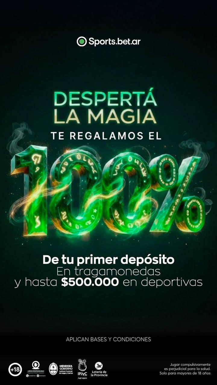 100% primer deposito deportes